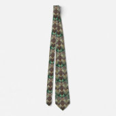 Elegantes Art Deco-Muster mit Fliesen Krawatte (Rückseite)