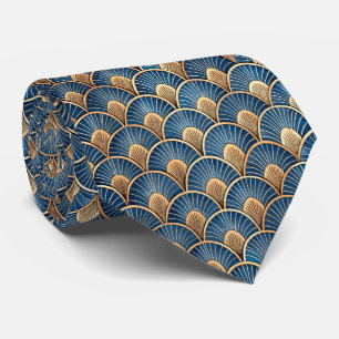 Elegantes Art Deco-Muster mit Fliesen Krawatte