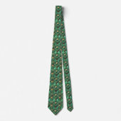 Elegantes Art Deco-Muster mit Fliesen Krawatte (Vorderseite)