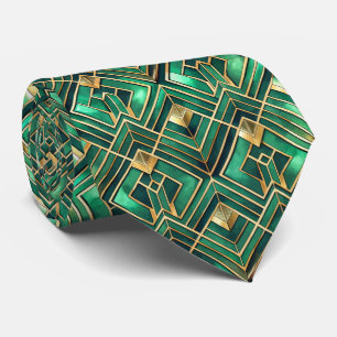 Elegantes Art Deco-Muster mit Fliesen Krawatte