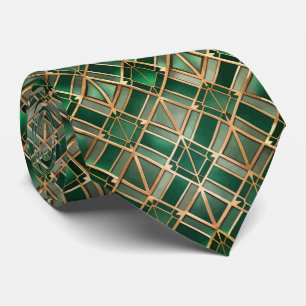 Elegantes Art Deco-Muster mit Fliesen Krawatte