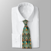 Elegantes Art Deco-Muster mit Fliesen Krawatte (Gebunden)