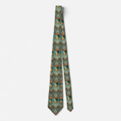 Elegantes Art Deco-Muster mit Fliesen Krawatte (Vorderseite)