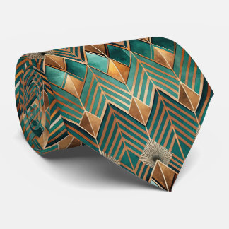 Elegantes Art Deco-Muster mit Fliesen Krawatte