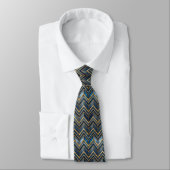 Elegantes Art Deco-Muster mit Fliesen Krawatte (Gebunden)