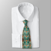 Elegantes Art Deco-Muster mit Fliesen Krawatte (Gebunden)