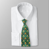 Elegantes Art Deco-Muster mit Fliesen Krawatte (Gebunden)