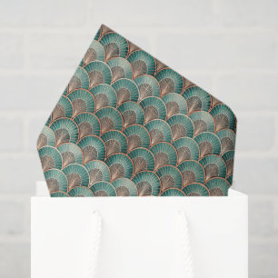 Elegantes Art Deco-Muster mit Fliesen Seidenpapier