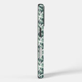 Elegantes Art Deco-Muster mit grünem Laub Case-Mate iPhone Hülle (Rückseite / Rechts)