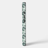 Elegantes Art Deco-Muster mit grünem Laub Case-Mate iPhone Hülle (Rückseite / Links)