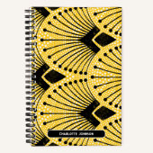 Elegantes Art Deco Notizblock (Vorderseite)