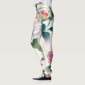 Elegantes, asiatisches Blumenmuster Leggings (Links)