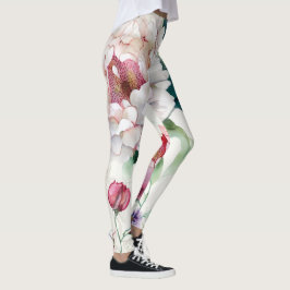 Elegantes, asiatisches Blumenmuster Leggings