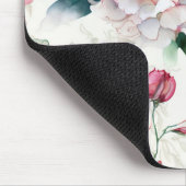 Elegantes, asiatisches Blumenmuster Mousepad (Ecke)