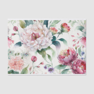Elegantes, asiatisches Blumenmuster Seidenpapier