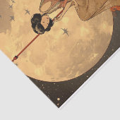 Elegantes asiatisches Moon Sitter Dekoupage Crafti Seidenpapier (Ausschnitt)