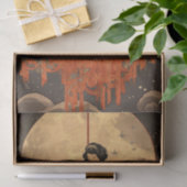 Elegantes asiatisches Moon Sitter Dekoupage Crafti Seidenpapier (Geschenk)