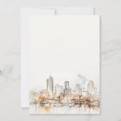 Elegantes Atlanta Georgia Landscape Brautparty Einladung (Rückseite)