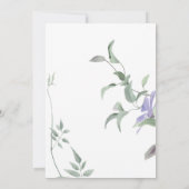 Elegantes Augenzwinkelkeilrahmen Hochzeit Einladung (Rückseite)