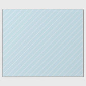 Elegantes Baby Blue Geometric Muster Geschenkpapier (Flach)