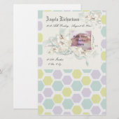 Elegantes Baby Boy oder Girl Scrapbook Foto Frame Briefpapier (Vorne/Hinten)
