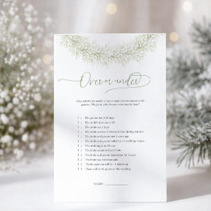 Elegantes Baby-Breath-Over-oder-Under-Spiel-Flyer Flyer