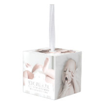 Elegantes Baby Custom Family Name Foto Portrait