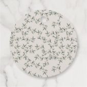 Elegantes Baby Deer Blumengebirge Wappen jeden Geb Geschenkanhänger (Rückseite)