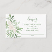 Elegantes Baby Duschdiapter Begleitkarte (Vorderseite)