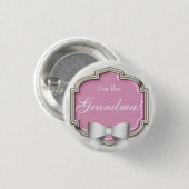 Elegantes Baby-Duschen-Party bin ich die Button (Vorne & Hinten)