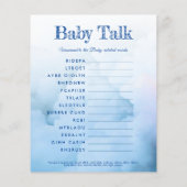 Elegantes Baby Duschname und entwirren Spiel (Rückseite)