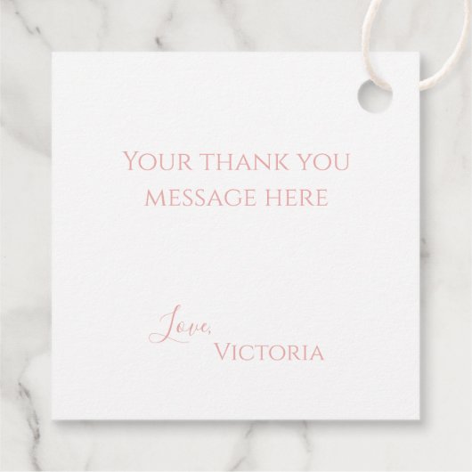 Elegantes Baby Duwer Animal Theme Geschenkanhänger (Rückseite)