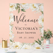 Elegantes Baby in Bloom Floral Baby Showe Acrylschild (Hochzeit)