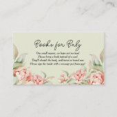 Elegantes Baby in Bloom green Baby Shower Begleitkarte (Vorderseite)