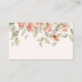 Elegantes Baby in Bloom Pink Babydusche Begleitkarte (Rückseite)