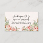 Elegantes Baby in Bloom Pink Babydusche Begleitkarte (Vorderseite)