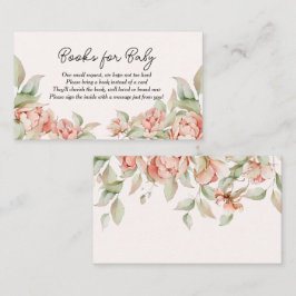 Elegantes Baby in Bloom Pink Babydusche Begleitkarte