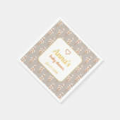 Elegantes Babyduschpapier aus Cotton Floral Arch Serviette (Ecke)