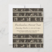 Elegantes Bacchanalian Harvest Fest neoklassizisti Einladung (Rückseite)