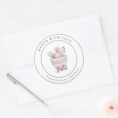 Elegantes Backharz Runder Aufkleber (Umschlag)