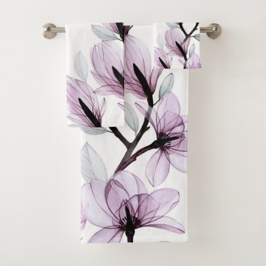 Elegantes Badehandtuch-Set mit floralem Design Badhandtuch Set (Insitu)