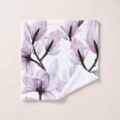 Elegantes Badehandtuch-Set mit floralem Design Badhandtuch Set (Waschlappen)