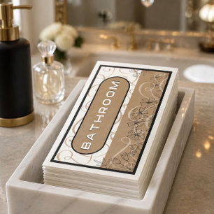 Elegantes Badezimmer-Papier-Gästetuch Serviette