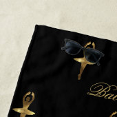 Elegantes Ballerina-Muster addieren Namen oder Strandtuch (Beispiel)