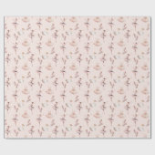 Elegantes Ballerina Pink Wasserfarben Muster Balle Geschenkpapier (Flach)