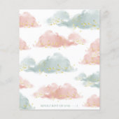 Elegantes Ballonwolkengeschlecht offenbart Einladu (Rückseite)