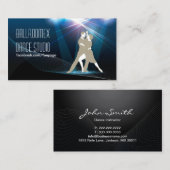 Elegantes Ballroom Dance Studio Visitenkarte (Vorne/Hinten)