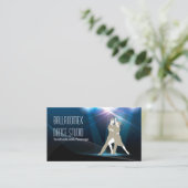 Elegantes Ballroom Dance Studio Visitenkarte (Stehend Vorderseite)