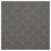 Elegantes Bambusfolien goldene Striche Design Stoff (Muster)