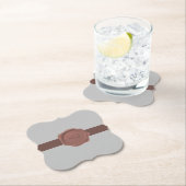 Elegantes Band und Siegel Monogram Untersetzer (Vor Ort)